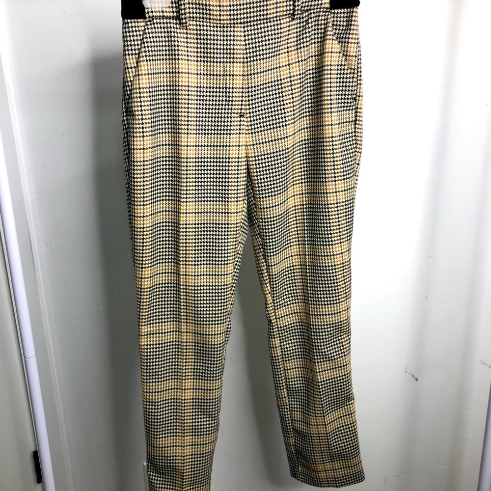 h&m checkered slacks